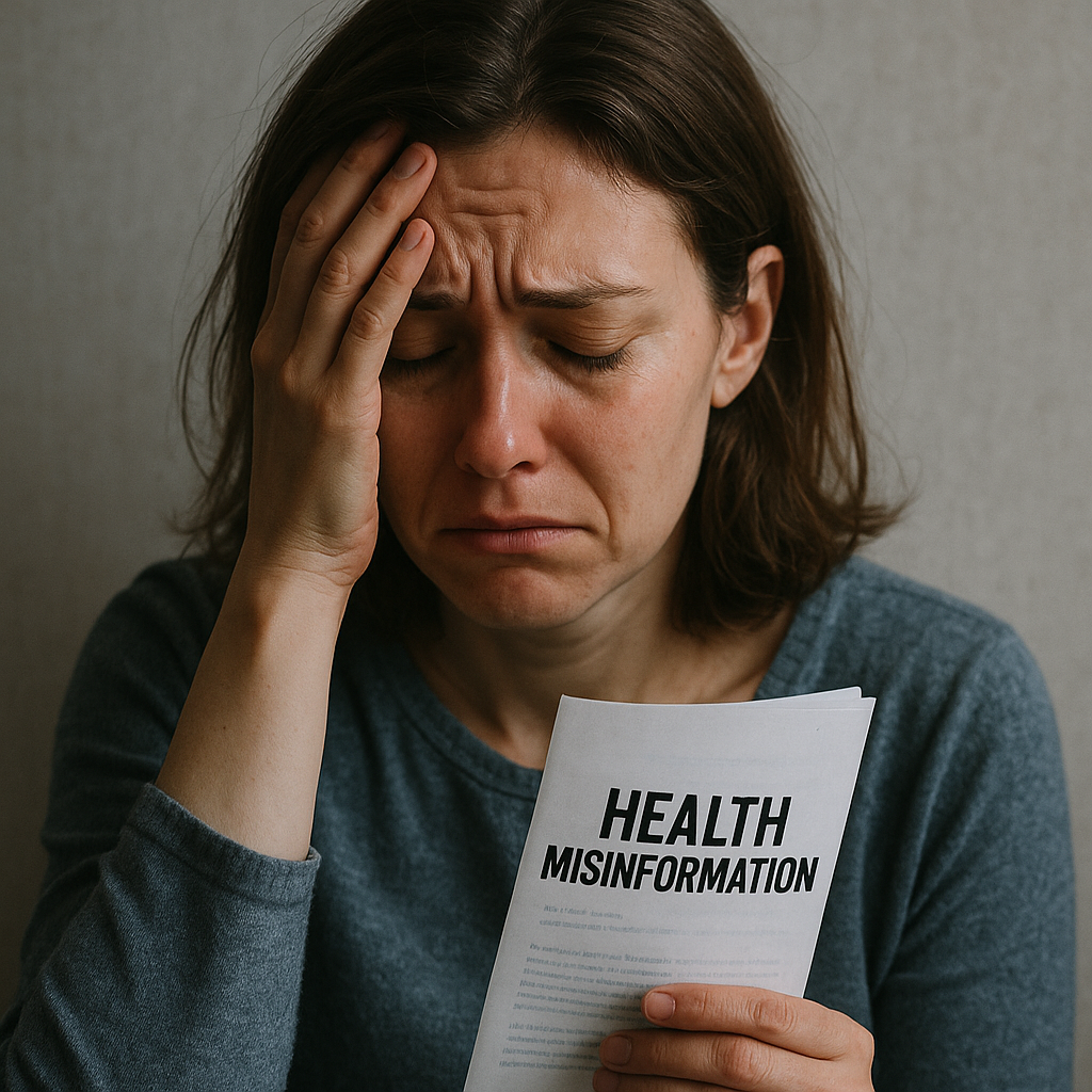 Portrait of an individual who was misled by a health hoax.